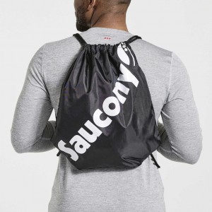 Bolsas Saucony String Hombre Negras | COLOMBIA-ZHQS