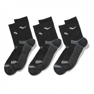 Calcetines Saucony Inferno Cushion Mid 3-Pack Hombre Negras | COLOMBIA-ZSID