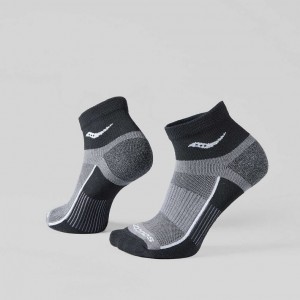 Calcetines Saucony Inferno Quarter 3-Pack Hombre Gris | COLOMBIA-FKMQ