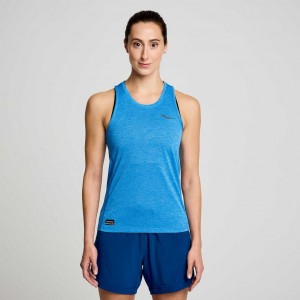 Camiseta Tirantes Saucony Stopwatch Mujer Azules | COLOMBIA-IQAX