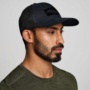 Gorras De Camionero Saucony Adjustable Snap Back Hombre Negras | COLOMBIA-AZNK