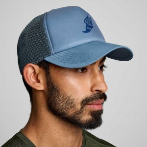 Gorras De Camionero Saucony Foamie Hombre Azules | COLOMBIA-PKMI