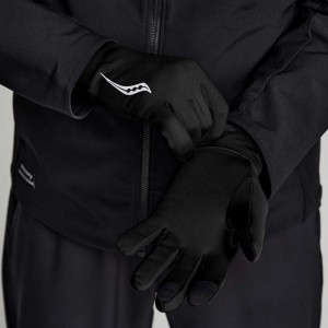 Guantes Saucony Solstice Hombre Negras | COLOMBIA-TFOK