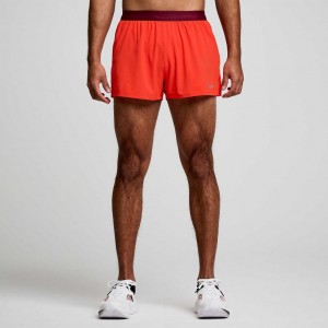 Short Saucony Outpace 2.5" Split Hombre Rojas | COLOMBIA-SMDG