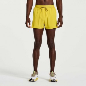 Short Saucony Outpace 3" Hombre Amarillo | COLOMBIA-MYIU