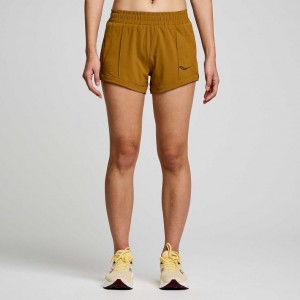 Short Saucony Outpace 3" Mujer Marrones | COLOMBIA-BXPM