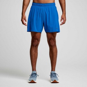 Short Saucony Outpace 5" Hombre Azules | COLOMBIA-ROJB