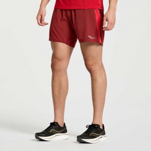 Short Saucony Outpace 5" Hombre Rojas | COLOMBIA-BZSO