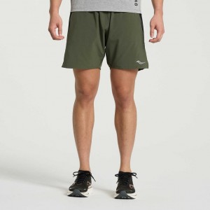 Short Saucony Outpace 7" Hombre Verde Oscuro | COLOMBIA-HCYG