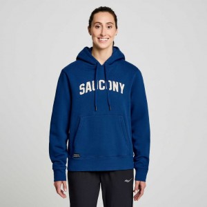 Sudadera con Capucha Saucony Recovery Mujer Indigo | COLOMBIA-GHTY