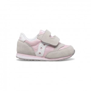 Tenis Saucony Baby Jazz Hook & Loop Niño Pequeño Gris Rosas | COLOMBIA-BEAH