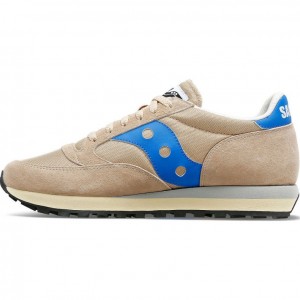 Tenis Saucony Jazz 81 Hombre Beige Azules | COLOMBIA-PMNJ