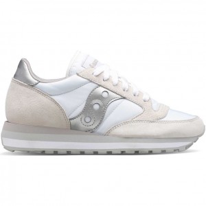 Tenis Saucony Jazz Triple Mujer Blancas Plateadas | COLOMBIA-KSZH