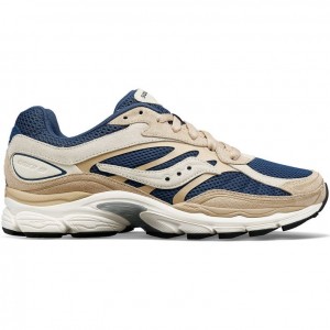 Tenis Saucony ProGrid Omni 9 Premium Hombre Beige Azules | COLOMBIA-WCGM