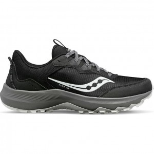 Tenis Trail Running Saucony Aura TR Hombre Negras | COLOMBIA-IDYU