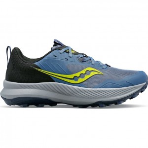 Tenis Trail Running Saucony Blaze TR Hombre Azules Negras | COLOMBIA-JYNK