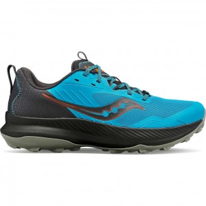 Tenis Trail Running Saucony Blaze TR Hombre Azules | COLOMBIA-GMKZ