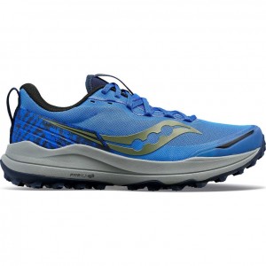 Tenis Trail Running Saucony Xodus Ultra 2 Hombre Azules | COLOMBIA-UKEA