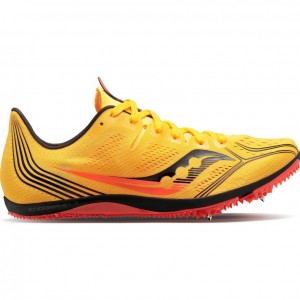 Tenis de Clavos Atletismo Saucony Endorphin 3 Mujer Amarillo | COLOMBIA-VECL