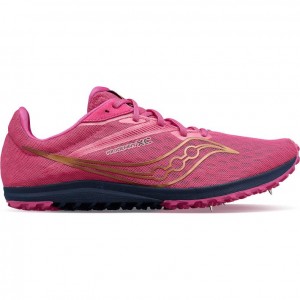 Tenis de Clavos Atletismo Saucony Kilkenny XC9 Hombre Rosas | COLOMBIA-ZNHT