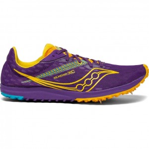 Tenis de Clavos Atletismo Saucony Kilkenny XC9 Mujer Moradas | COLOMBIA-HQNZ