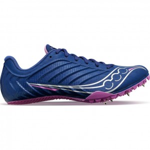 Tenis de Clavos Atletismo Saucony Spitfire 5 Mujer Indigo | COLOMBIA-HKCL