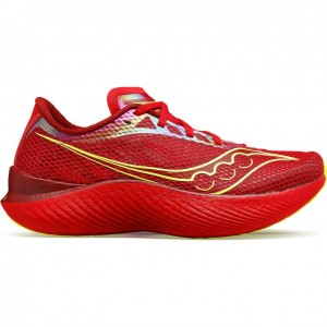 Tenis para Correr Saucony Endorphin Pro 3 Hombre Rojas | COLOMBIA-RICO