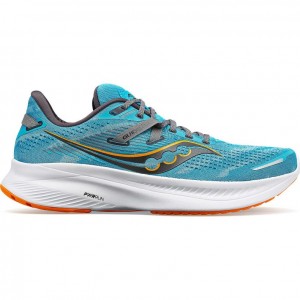 Tenis para Correr Saucony Guide 16 Hombre Turquesa | COLOMBIA-JFWZ