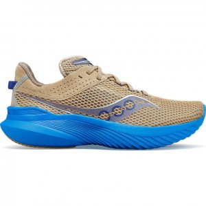 Tenis para Correr Saucony Kinvara 14 Mujer Beige Azules | COLOMBIA-DBMA