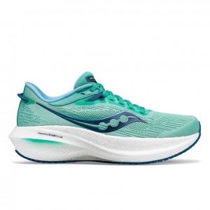 Tenis para Correr Saucony Triumph 21 Mujer Turquesa | COLOMBIA-WURT