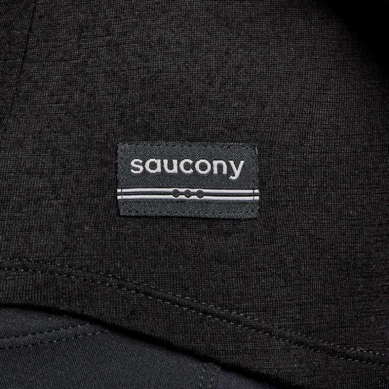 Camiseta Saucony Peregrine Merino Long Sleeve Mujer Negras | COLOMBIA-QZKX