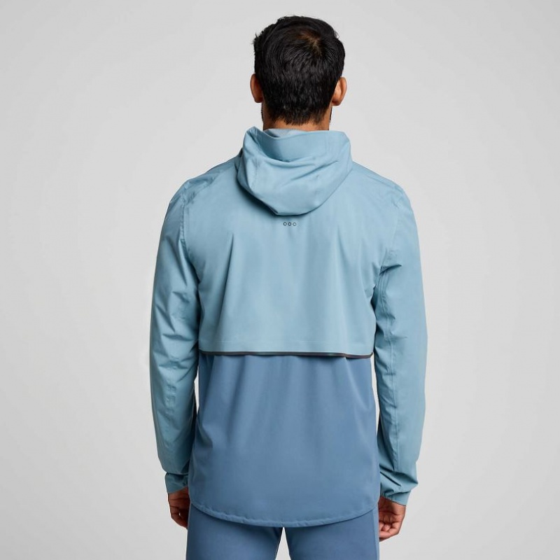 Chaqueta Saucony Runshield Hombre Azules | COLOMBIA-TQEG