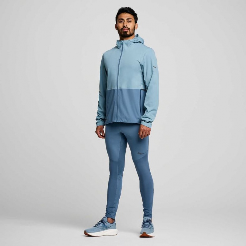 Chaqueta Saucony Runshield Hombre Azules | COLOMBIA-TQEG