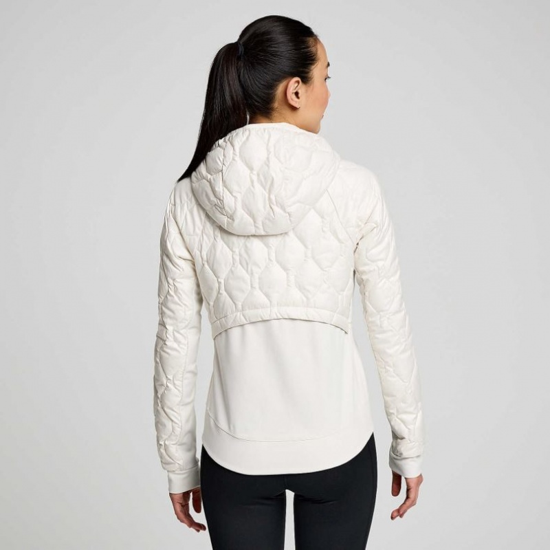 Chaqueta Saucony Solstice Oysterpuff Mujer Blancas | COLOMBIA-CEUZ