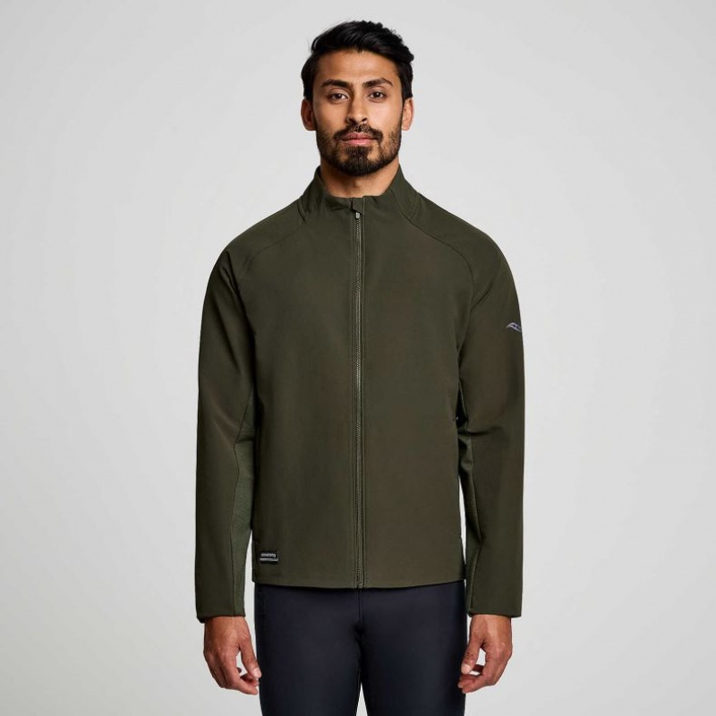 Chaqueta Saucony Triumph Hombre Verde Oliva | COLOMBIA-PDUM