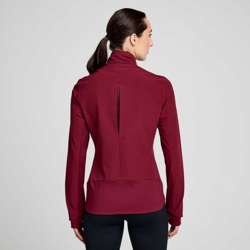 Chaqueta Saucony Triumph Mujer Burdeos | COLOMBIA-UIPS