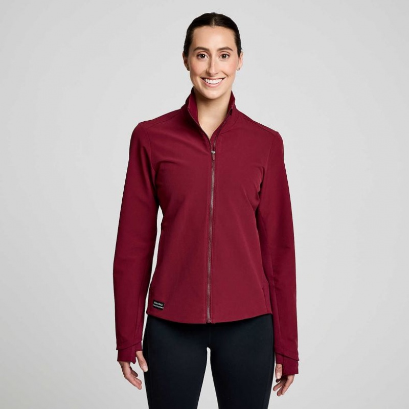 Chaqueta Saucony Triumph Mujer Burdeos | COLOMBIA-UIPS