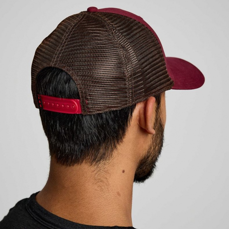 Gorras De Camionero Saucony Adjustable Snap Back Hombre Rojas | COLOMBIA-NGPJ