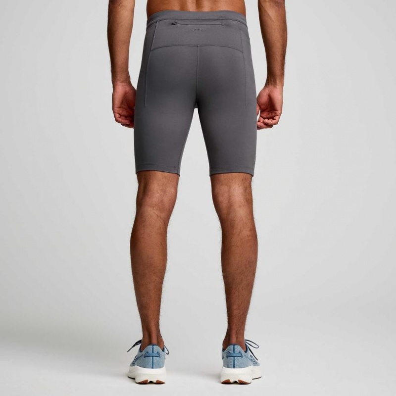 Mallas Saucony Fortify Forro Half Hombre Gris | COLOMBIA-KPWR