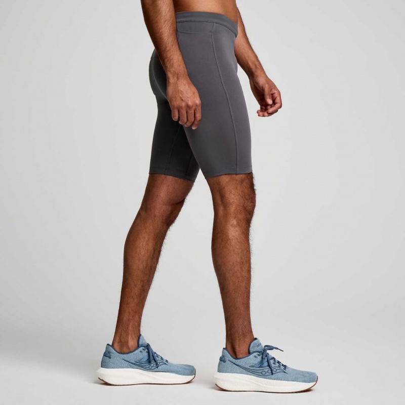 Mallas Saucony Fortify Forro Half Hombre Gris | COLOMBIA-KPWR