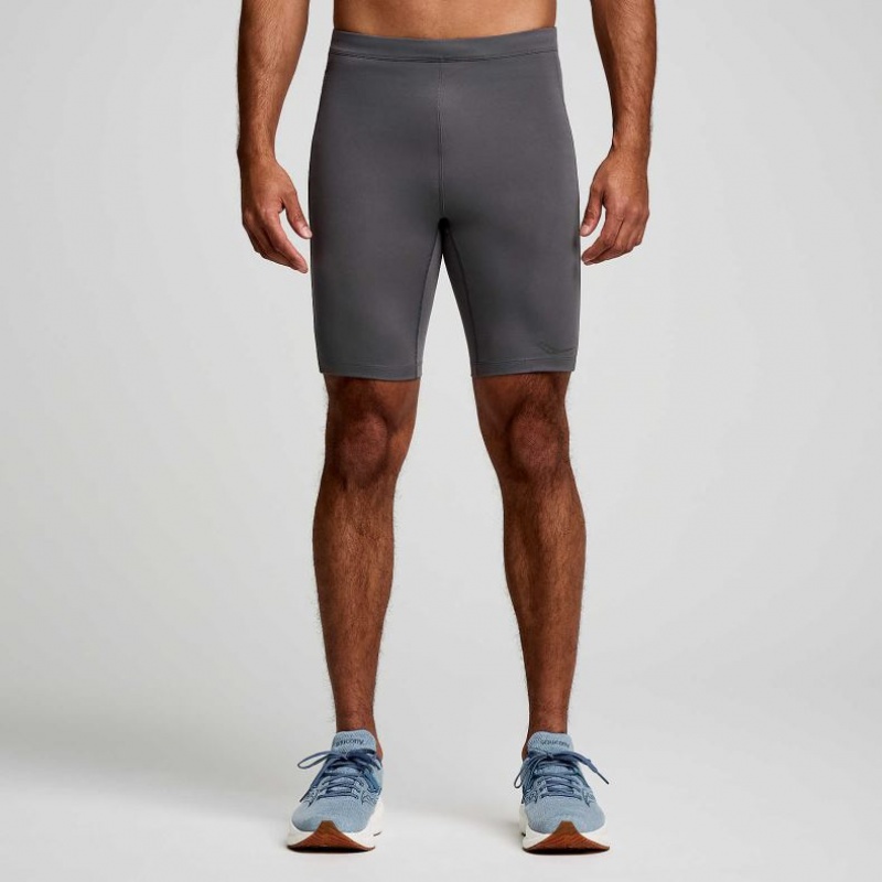 Mallas Saucony Fortify Forro Half Hombre Gris | COLOMBIA-KPWR