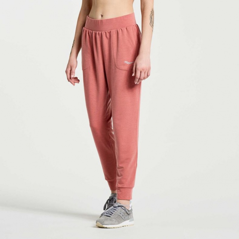 Pantalones Jogger Saucony Boston Mujer Coral | COLOMBIA-PXMU