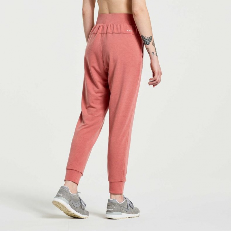 Pantalones Jogger Saucony Boston Mujer Coral | COLOMBIA-PXMU