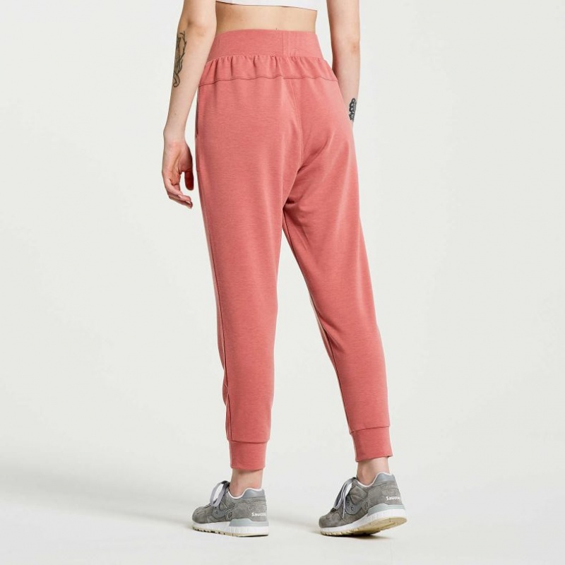 Pantalones Jogger Saucony Boston Mujer Coral | COLOMBIA-PXMU