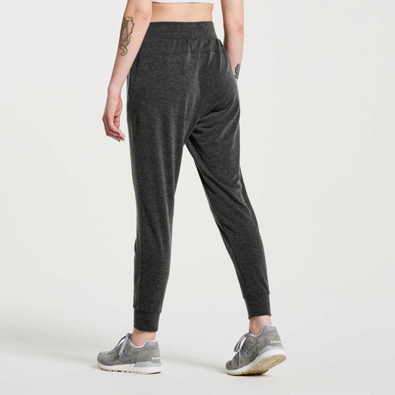 Pantalones Jogger Saucony Boston Mujer Negras | COLOMBIA-IPCX