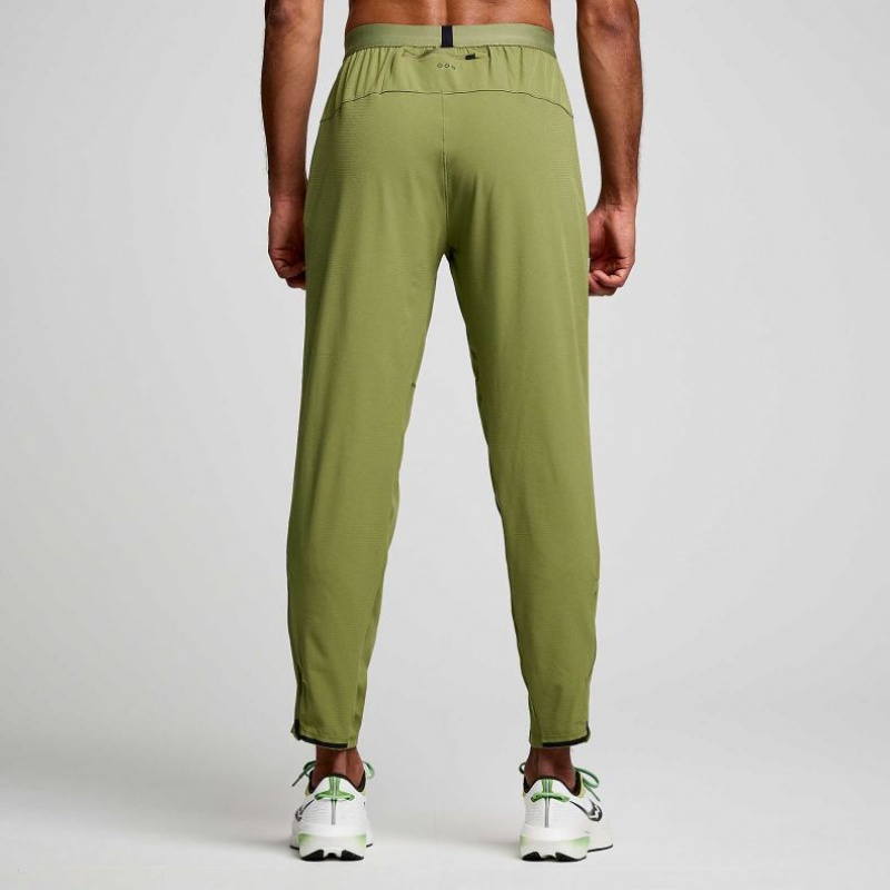 Pantalones Jogger Saucony Boston Woven Hombre Verde Oliva | COLOMBIA-PMIG