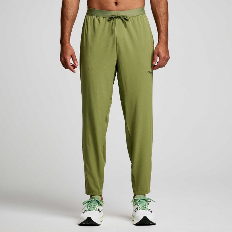 Pantalones Jogger Saucony Boston Woven Hombre Verde Oliva | COLOMBIA-PMIG