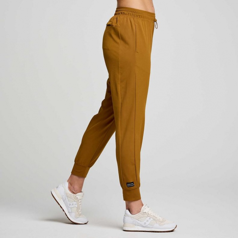 Pantalones Jogger Saucony Boston Woven Mujer Marrones | COLOMBIA-GFPV