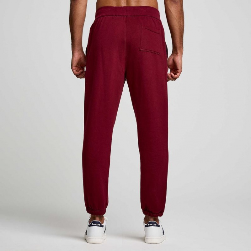 Pantalones Jogger Saucony Recovery Hombre Burdeos | COLOMBIA-KBUH