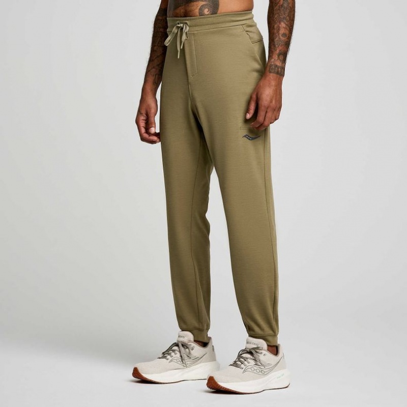 Pantalones Jogger Saucony Solstice Hombre Verde Oliva | COLOMBIA-WEDM